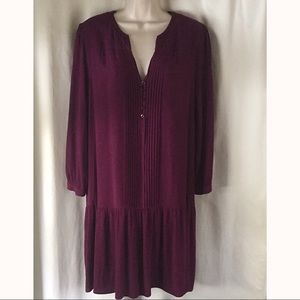 Anthropologie Maeve Purple tunic top size XL